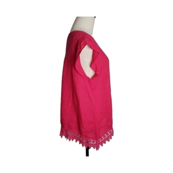 Terzo Millennio Linen Womans  Tunic Top Size M - Picture 3 of 8